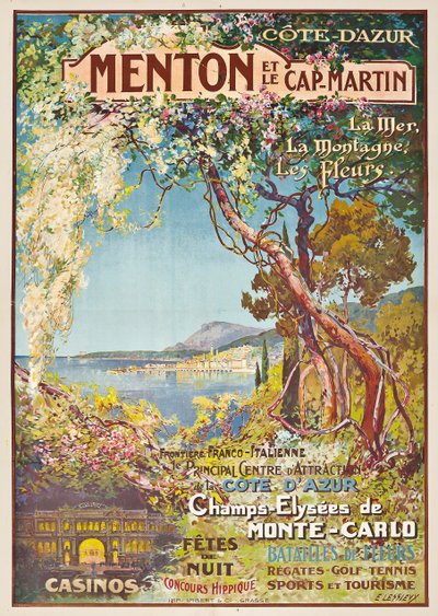 Menton und Cap-Martin von Ernest Louis Lessieux