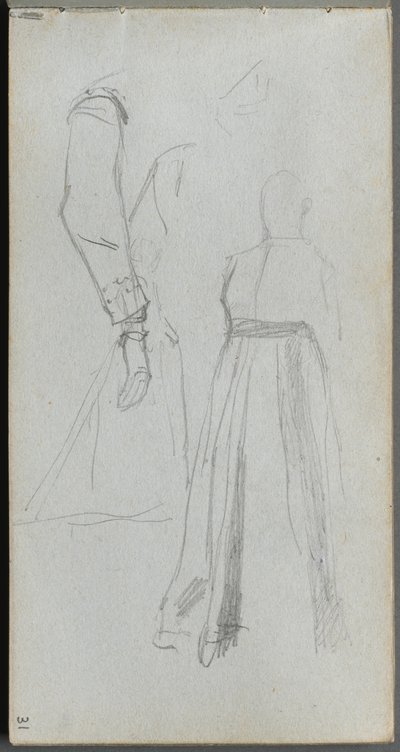 Skizzenbuch, Seite 31: Figurenstudie von Jean Louis Ernest Meissonier