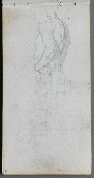 Skizzenbuch, Seite 51: Figurenstudie von Jean Louis Ernest Meissonier