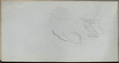 Skizzenbuch, Seite 72: Figurenstudie von Jean Louis Ernest Meissonier