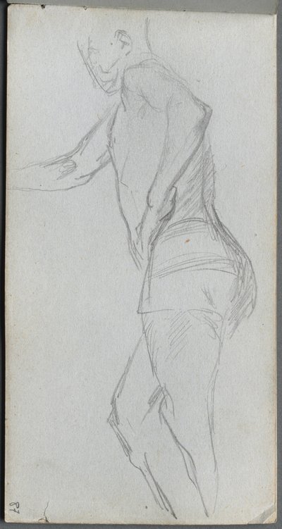 Skizzenbuch, Seite 87: Figurenstudie von Ernest Meissonier