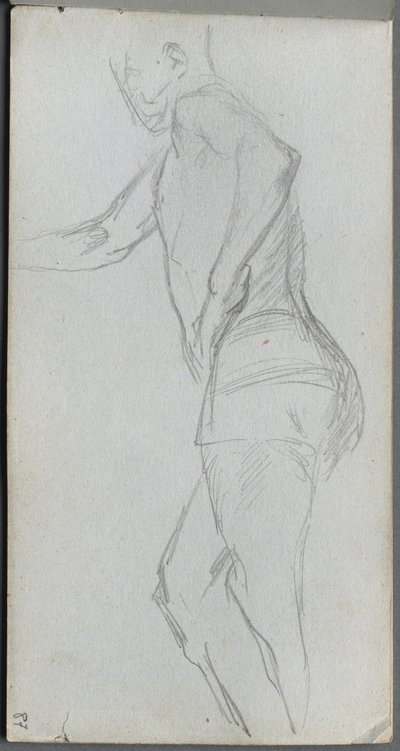 Skizzenbuch, Seite 87: Figurenstudie von Jean Louis Ernest Meissonier