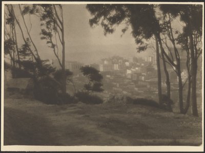 Stadt vom Hügel aus von Ernest Mitchell Pratt