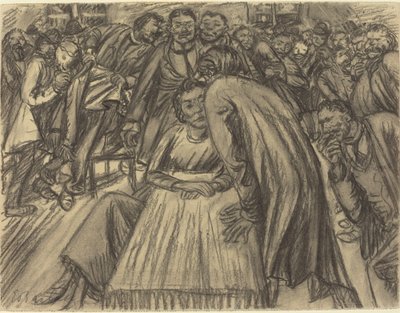 Das Paar in der Menge, 1917 von Ernst Barlach