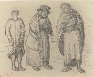 Drei Figuren, 1913 von Ernst Barlach