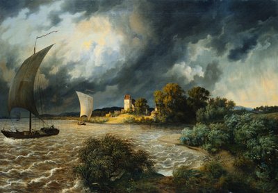 Der herannahende Sturm, 1838 von Ernst Ferdinand Oehme