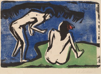 Badendes Paar, 1910 von Ernst Ludwig Kirchner