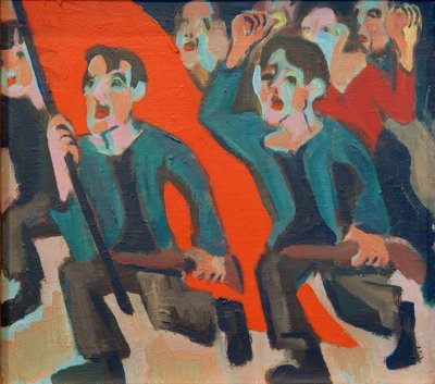 1. Mai Revolution von Ernst Ludwig Kirchner