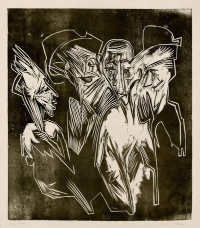 Absalom und seine Ratgeber von Ernst Ludwig Kirchner