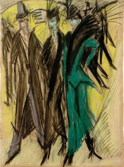 Berliner Straßenszene von Ernst Ludwig Kirchner