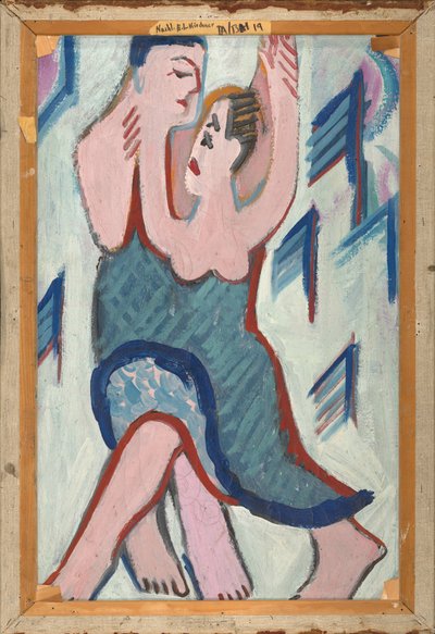 Tanzendes Paar im Schnee (Rückseite) von Ernst Ludwig Kirchner
