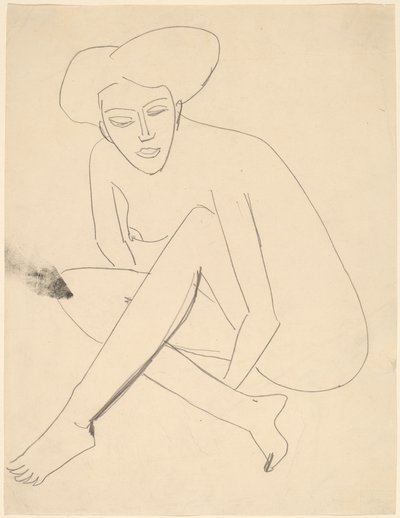 Sitzender Dodo von Ernst Ludwig Kirchner