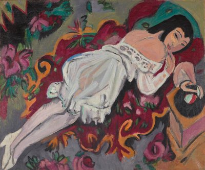 Mädchen im weißen Hemd von Ernst Ludwig Kirchner