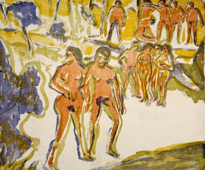 Gruppe von Schwimmern von Ernst Ludwig Kirchner