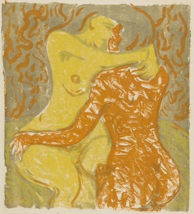 Liebesszene, 1908 von Ernst Ludwig Kirchner
