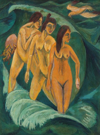 Drei Badende, 1913 von Ernst Ludwig Kirchner