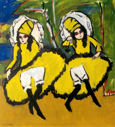 Zwei Tänzer, 1910-1911 von Ernst Ludwig Kirchner