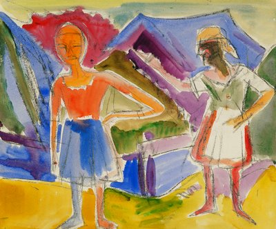 Zwei Gestalten von Ernst Ludwig Kirchner