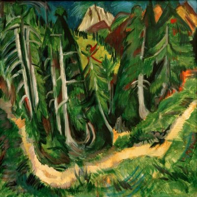Waldschlucht Stafel von Ernst Ludwig Kirchner