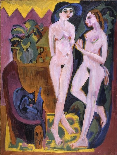 Zwei Akte in einem Raum von Ernst Ludwig Kirchner