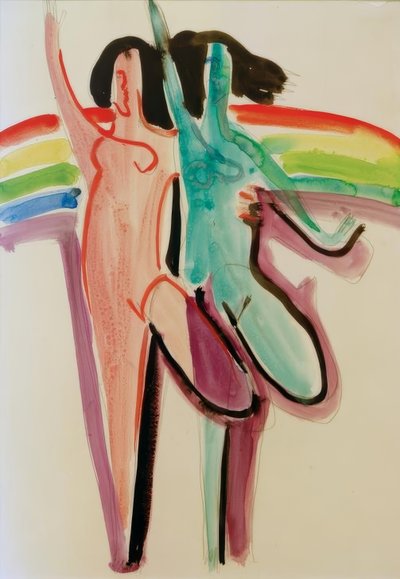 Zwei Tänzerinnen von Ernst Ludwig Kirchner
