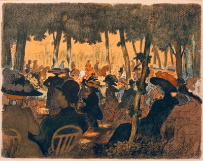 Menschen im Park von Ernst Matthes