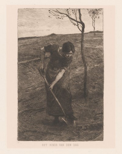 Schaffende Frau von Ernst Witkamp (signed by artist)