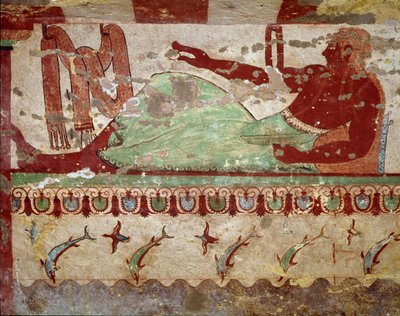 Bankettszene (Detail) von Etruscan