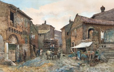 Ländliche Kommissariat in Tivoli von Ettore Roesler Franz
