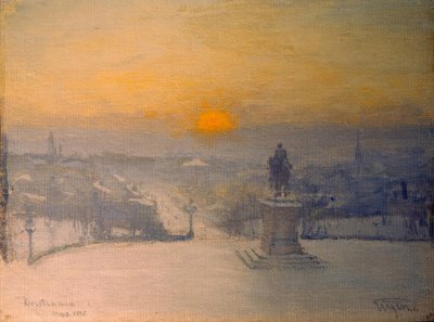 Sonnenaufgang, Kristiania von Eugen Prinz von Schweden