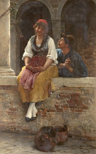 Das Angebot, 1887 von Eugen von Blaas