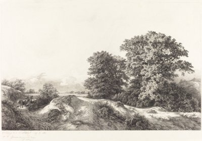 Eichen in den Vaux de Cernay, 1840 von Eugene Bléry