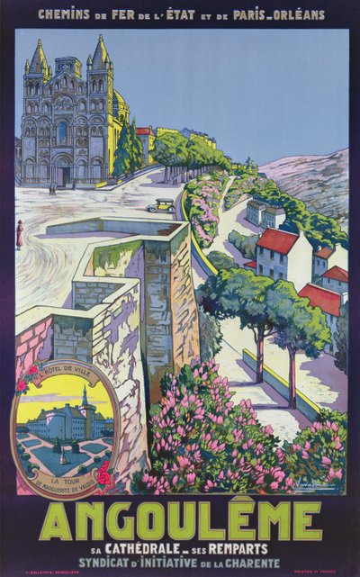 Poster, das Angouleme bewirbt von Eugene Charles Paul Vavasseur