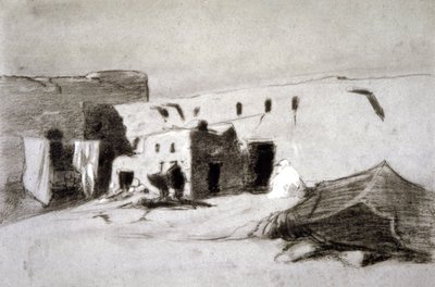 Dorf im Sahel von Eugène Fromentin