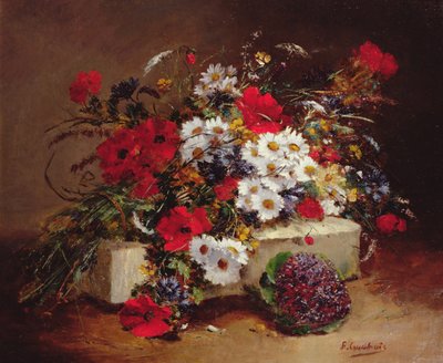Mohn und Gänseblümchen von Eugene Henri Cauchois