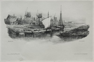Souvenirs: Kanalbank, 1832 von Eugene Isabey