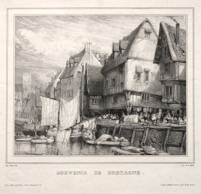 Souvenirs: Souvenir der Bretagne, 1832 von Eugene Isabey