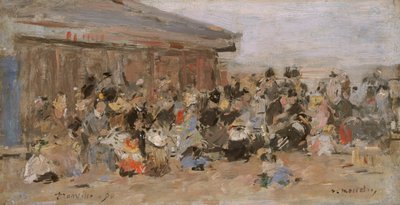 Strand bei Trouville, 1890 von Eugene Louis Boudin