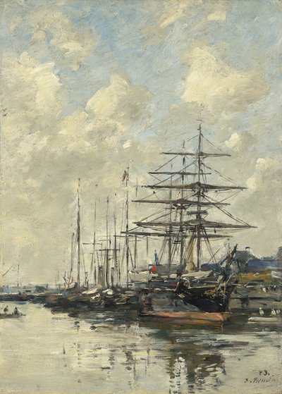 Deauville, das Hafenbecken, 1887 von Eugene Louis Boudin