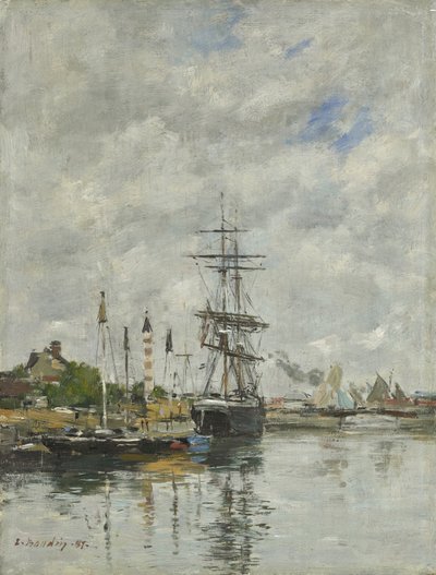 Deauville, das Bootbecken, 1887 von Eugene Louis Boudin