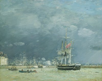 Abend, Le Havre, 1866 von Eugene Louis Boudin