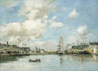 Fecamp, das Becken von Eugene Louis Boudin