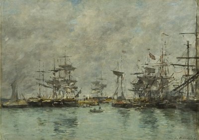 Hafenszene von Eugene Louis Boudin