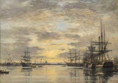 Das Becken der Eure in Havre von Eugene Louis Boudin