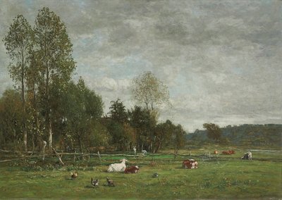 Weide in der Nähe von Honfleur, 1864 von Eugene Louis Boudin