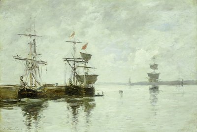 Hafenszene, ca. 1880 von Eugene Louis Boudin