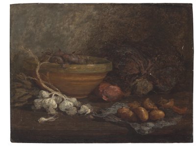 Stillleben mit Zwiebeln von Eugene Louis Boudin