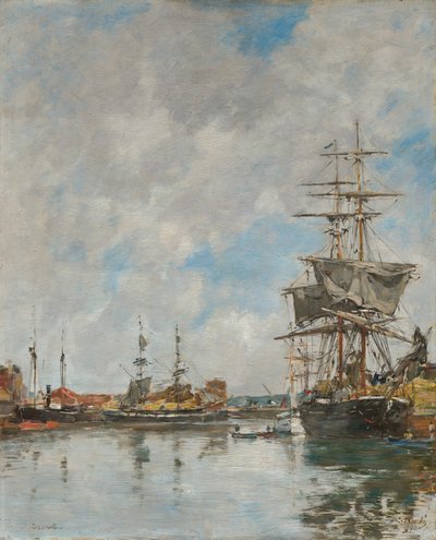 Der Hafen von Deauville von Eugene Louis Boudin