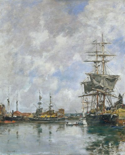 Der Hafen von Deauville, 1891 von Eugene Louis Boudin