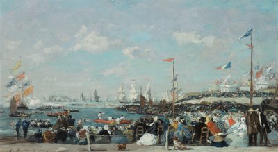Die Regatta in Le Havre, 1869 von Eugene Louis Boudin
